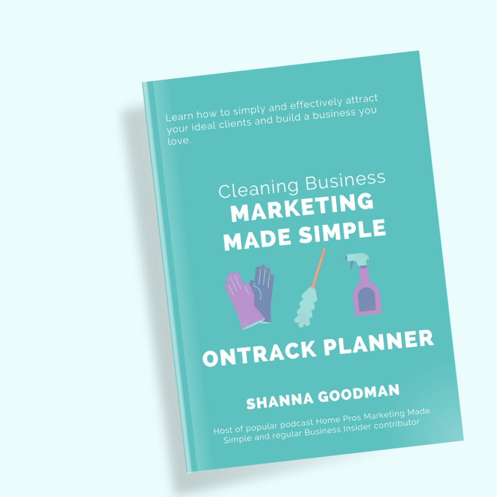 Cleaning Business Marketing Made Simple OnTrack Planner